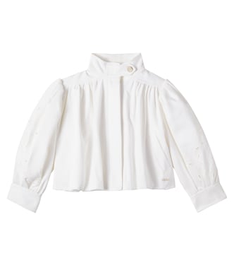 Broderie anglaise cotton jacket | Chloé Kids