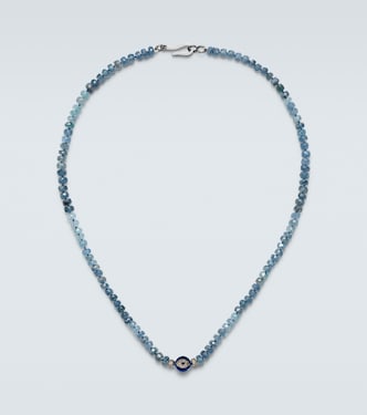 Collana in argento sterling (925) con perline e pietre preziose | Ileana Makri