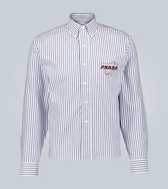Striped print shirt with logo | Prada