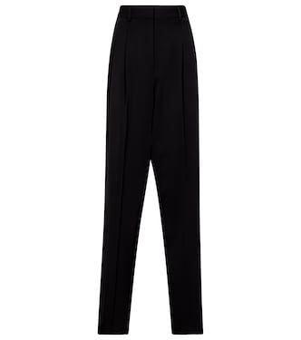 Pantalon droit Louise à taille haute en laine | Stella McCartney