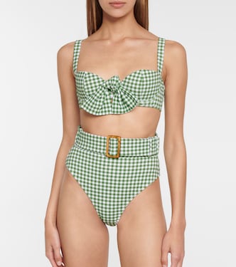 Top bikini Clara a quadretti | Alexandra Miro