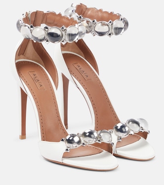 La Bombe 110 embellished leather sandals | Alaïa