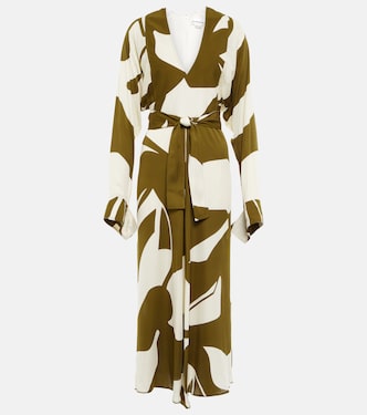 Robe portefeuille imprimée | Victoria Beckham
