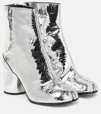 Tabi金属感皮革及踝靴 | Maison Margiela