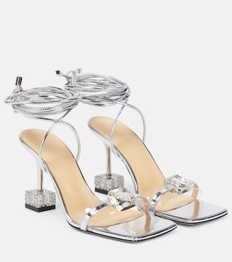 Sandali in pelle con cristalli | Mach & Mach