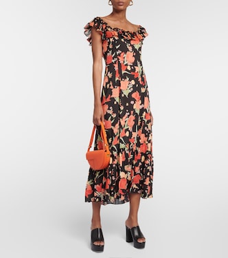 June square-neck midi dress | Rixo