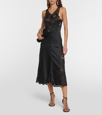 Jadel embroidered silk-blend midi dress | Isabel Marant