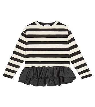 Top aus Jersey und Satin | Monnalisa