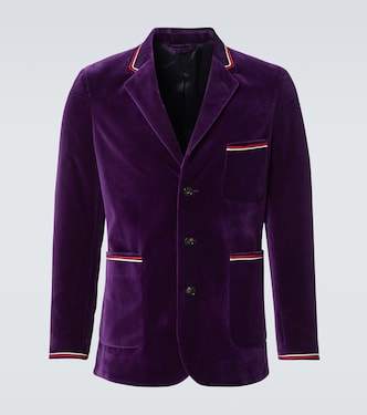 Showcase cotton velvet suit jacket | Bode