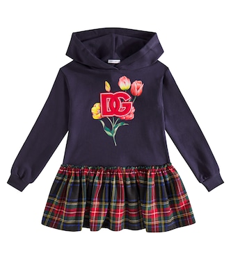 Abito in misto cotone con cappuccio | Dolce&Gabbana Kids