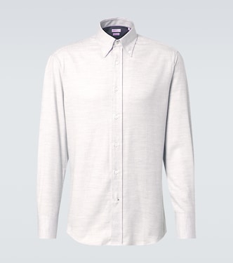 Camicia in flanella di misto cotone | Brunello Cucinelli