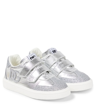 Sneakers DG Original aus Metallic-Leder | Dolce&Gabbana Kids
