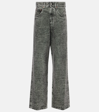 Jeans a gamba larga e vita alta | MM6 Maison Margiela
