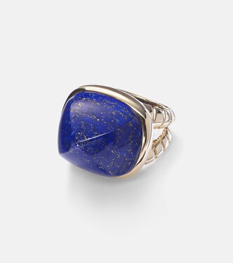 Tigella 18kt gold ring with lapis lazuli | Marina B