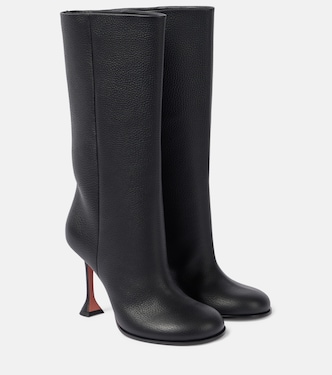 Liya 95 leather knee-high boots | Amina Muaddi
