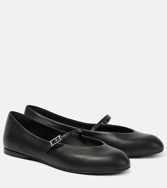Leather Mary Jane ballet flats | Max Mara