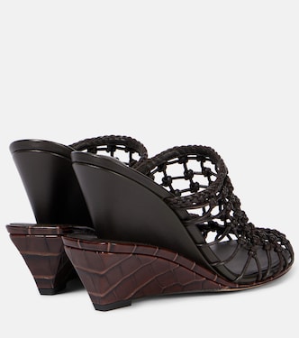 Mules compensées Double 110 en cuir | Jacquemus