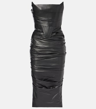 Abito midi in pelle | Alex Perry