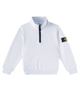 Compass cotton jersey sweatshirt | Stone Island Junior