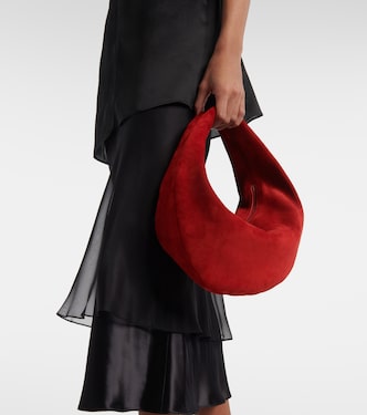 Borsa a spalla Olivia Medium in suede | Khaite