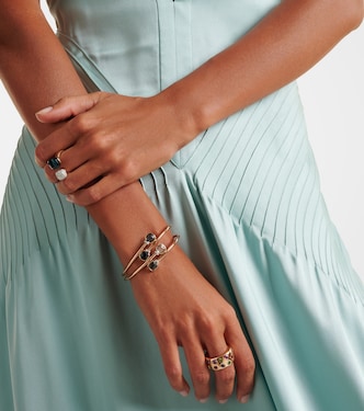 Bracciale Nudo in oro 18kt con topazio e diamanti | Pomellato