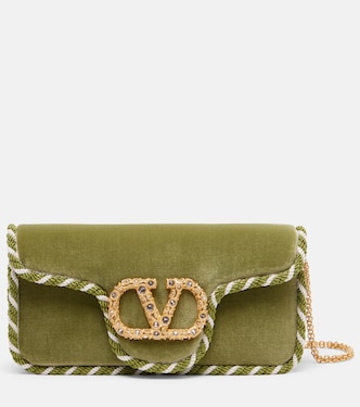 Locò Mini velvet shoulder bag | Valentino Garavani
