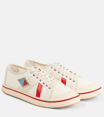 Baskets Eliot en cuir et toile | Bottega Veneta