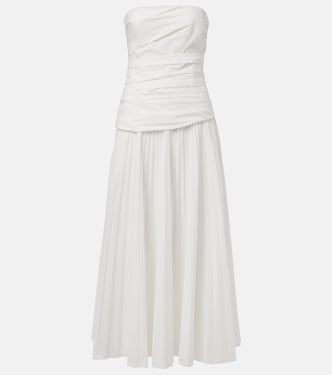 Arie strapless cotton-blend midi dress | Simkhai