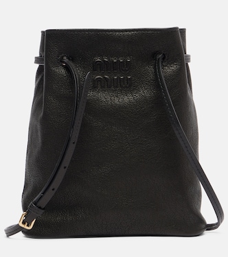 Logo leather crossbody bag | Miu Miu