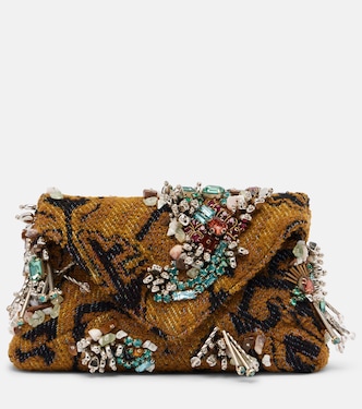Small embellished jacquard clutch  | Dries Van Noten