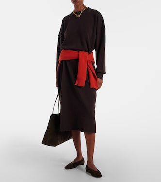 N°106 Weird Short cashmere-blend midi dress | Extreme Cashmere