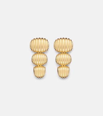 Isla Oval Taper 18kt gold earrings | Pamela Zamore