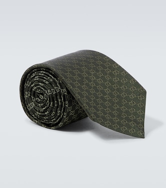 Cravatta in jacquard di seta GG | Gucci