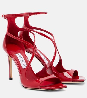 Azia 95 patent leather sandals | Jimmy Choo