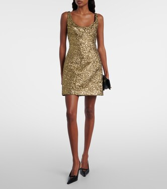 Vestido corto Einna de jacquard floral | Emilia Wickstead