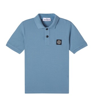 Cotton-blend polo shirt | Stone Island Junior