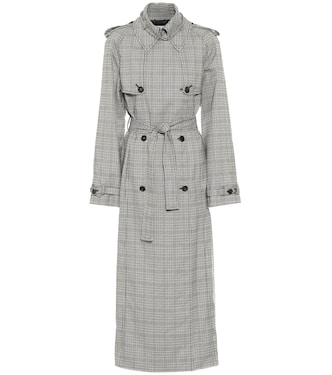 Gabardina Lorna de lana de cuadros | Gabriela Hearst