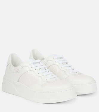 Baskets GG en cuir embossé | Gucci