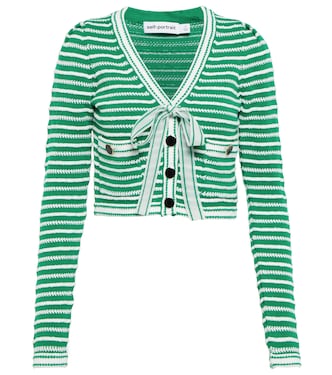 Cardigan aus einem Baumwollgemisch | Self-Portrait