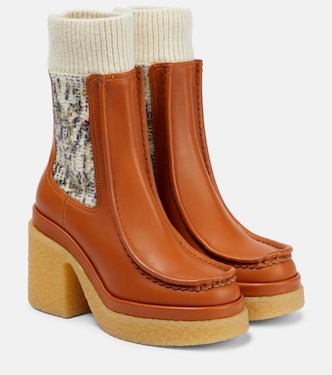 Jamie leather Chelsea boots | Chloé