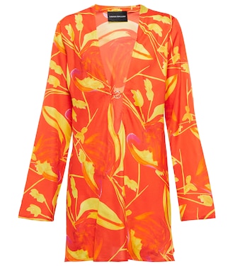Mini Ring silk and cotton kaftan | Louisa Ballou