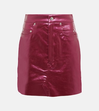 Coated denim miniskirt | Rick Owens