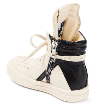 Geobasket leather high-top sneakers | Rick Owens Kids
