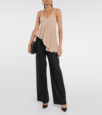 Top asimmetrico in crêpe de chine | Victoria Beckham