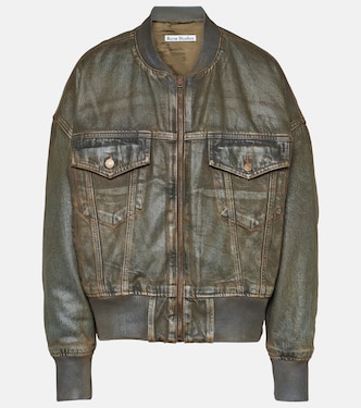 Coated denim bomber jacket | Acne Studios