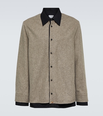 Wool flannel overshirt  | Bottega Veneta