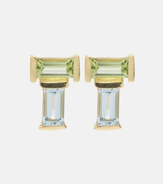 Tu Y Yo 9kt gold earrings with gemstones | Aliita