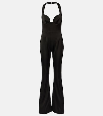 Mono flared con cuello halter | Galvan