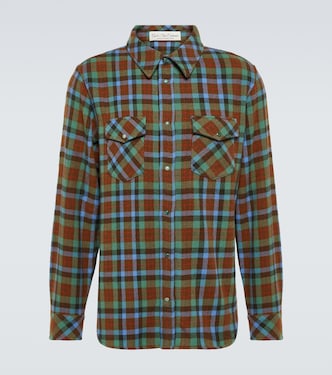 Camicia Moss in tartan di cashmere | God's True Cashmere