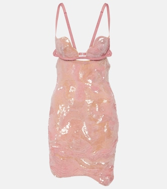 Miniabito Heartbeat con paillettes | Nensi Dojaka
